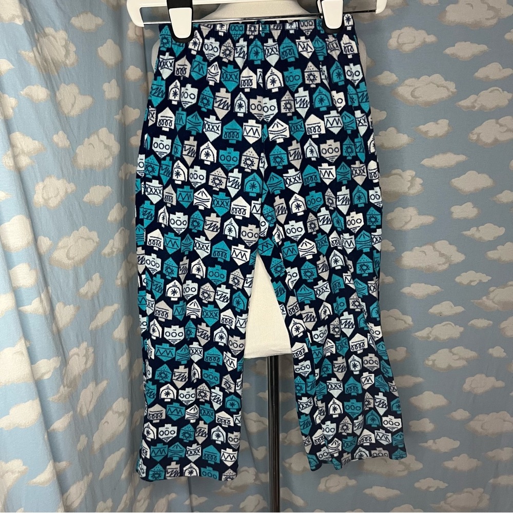 Target Hanukkah youth fleece pajama‎ pants dreidels Size 8